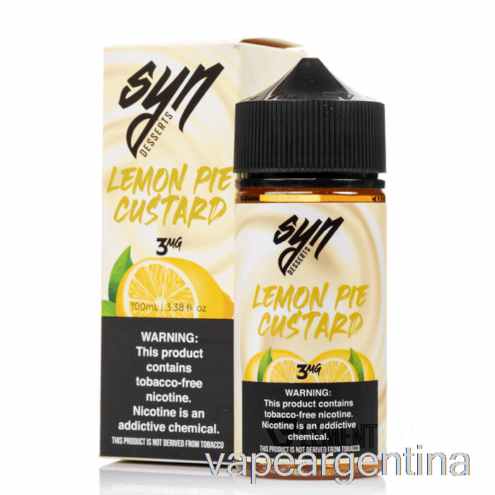Natillas De Tarta De Limón - Líquido Sintético - 100ml 6mg Vape Descartable